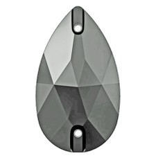 Premium  Jet Hematite 12x7mm Pear